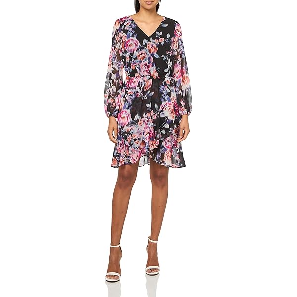 レディースウェア Dahlia DAHLIA dress with floral print and short sleeves brand GUESS